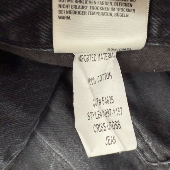 AGOLDE Criss-Cross Savage Washed Black Denim Jeans sz 31 - Picture 8 of 9
